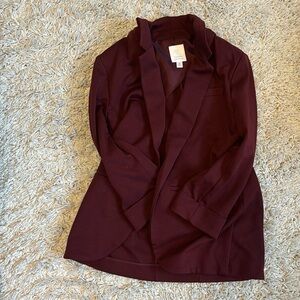 LC Lauren Conrand Burgandy Blazer